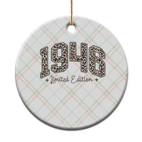1946 Retro Birthday Ceramic Ornament 80 Year Old Leopard 80th Birthday Gifts For Women