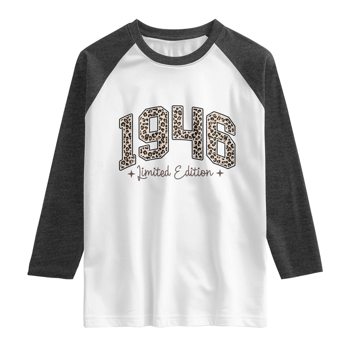 1946 Retro Birthday Raglan Shirt 80 Year Old Leopard 80th Birthday Gifts For Women