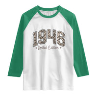 1946 Retro Birthday Raglan Shirt 80 Year Old Leopard 80th Birthday Gifts For Women
