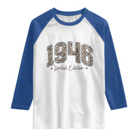 1946 Retro Birthday Raglan Shirt 80 Year Old Leopard 80th Birthday Gifts For Women