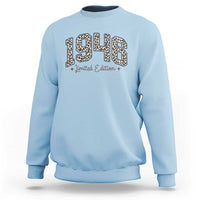 1946 Retro Birthday Sweatshirt 80 Year Old Leopard 80th Birthday Gifts For Women