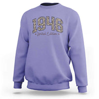 1946 Retro Birthday Sweatshirt 80 Year Old Leopard 80th Birthday Gifts For Women