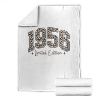 1956 Retro Birthday Throw Blanket 70 Year Old Leopard 70th Birthday Gifts For Women