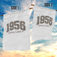 1956 Retro Birthday Garden Flag 70 Year Old Leopard 70th Birthday Gifts For Women