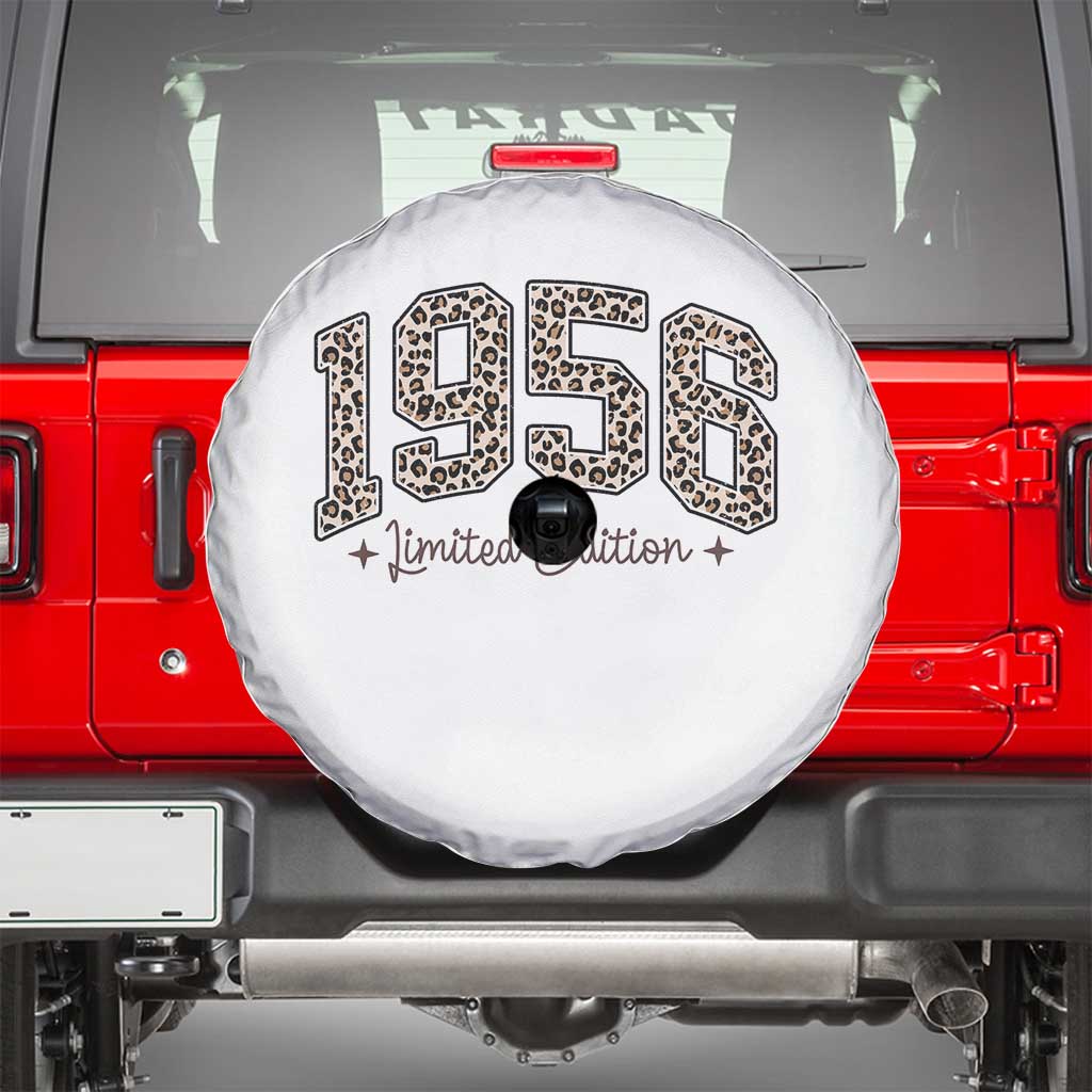 1956 Retro Birthday Spare Tire Cover 70 Year Old Leopard 70th Birthday Gifts For Women