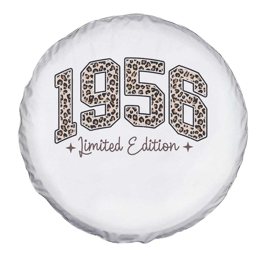 1956 Retro Birthday Spare Tire Cover 70 Year Old Leopard 70th Birthday Gifts For Women
