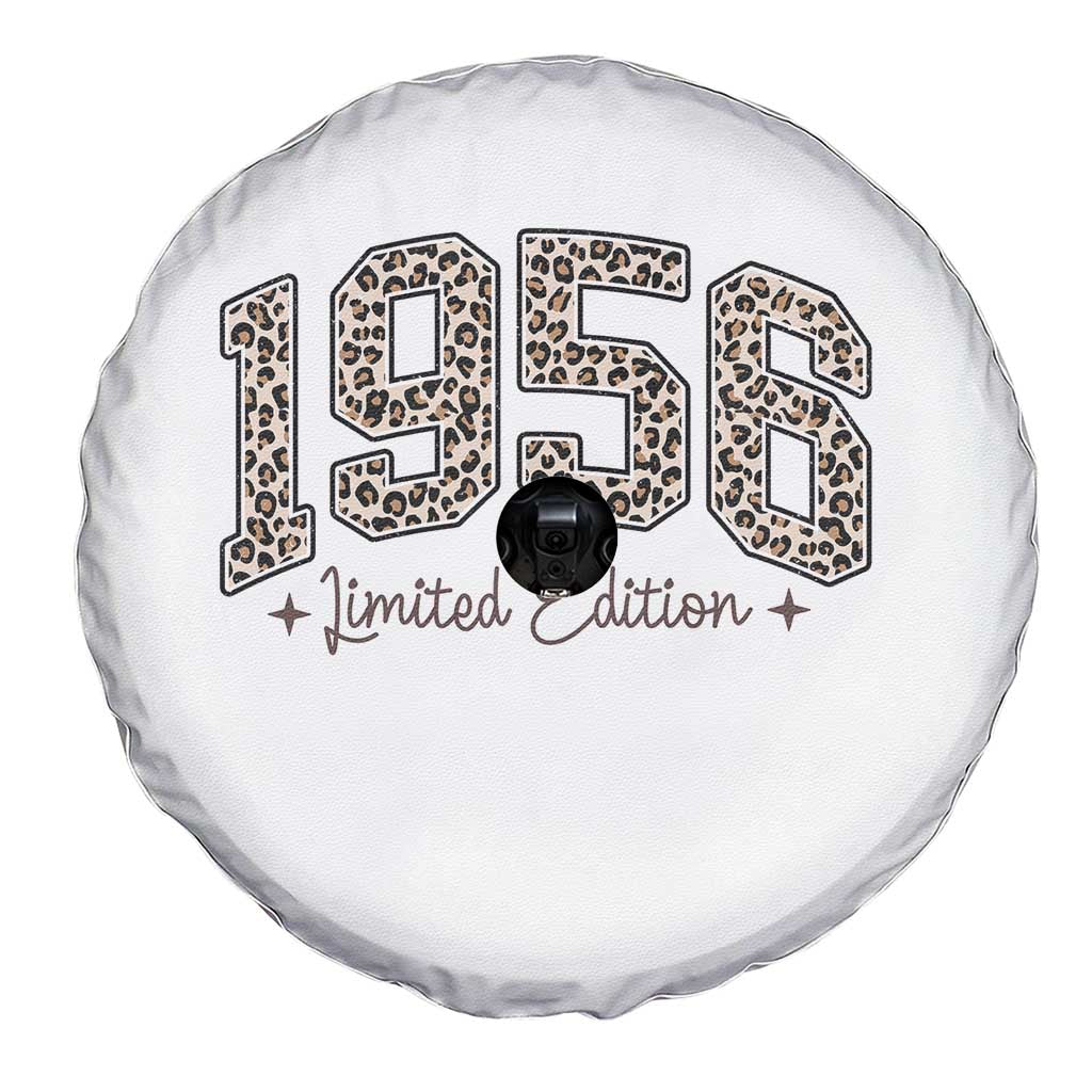 1956 Retro Birthday Spare Tire Cover 70 Year Old Leopard 70th Birthday Gifts For Women