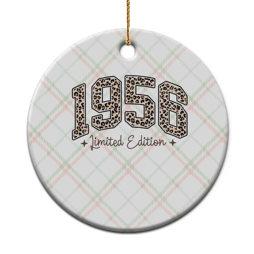 1956 Retro Birthday Ceramic Ornament 70 Year Old Leopard 70th Birthday Gifts For Women