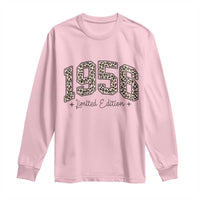 1956 Retro Birthday Long Sleeve Shirt 70 Year Old Leopard 70th Birthday Gifts For Women