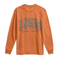 1956 Retro Birthday Long Sleeve Shirt 70 Year Old Leopard 70th Birthday Gifts For Women