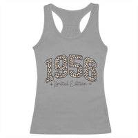 1956 Retro Birthday Racerback Tank Top 70 Year Old Leopard 70th Birthday Gifts For Women