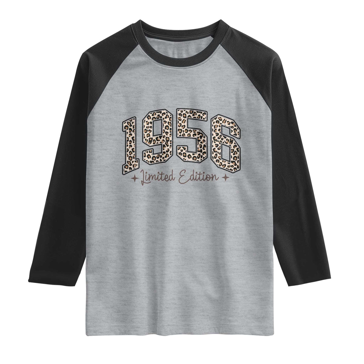 1956 Retro Birthday Raglan Shirt 70 Year Old Leopard 70th Birthday Gifts For Women
