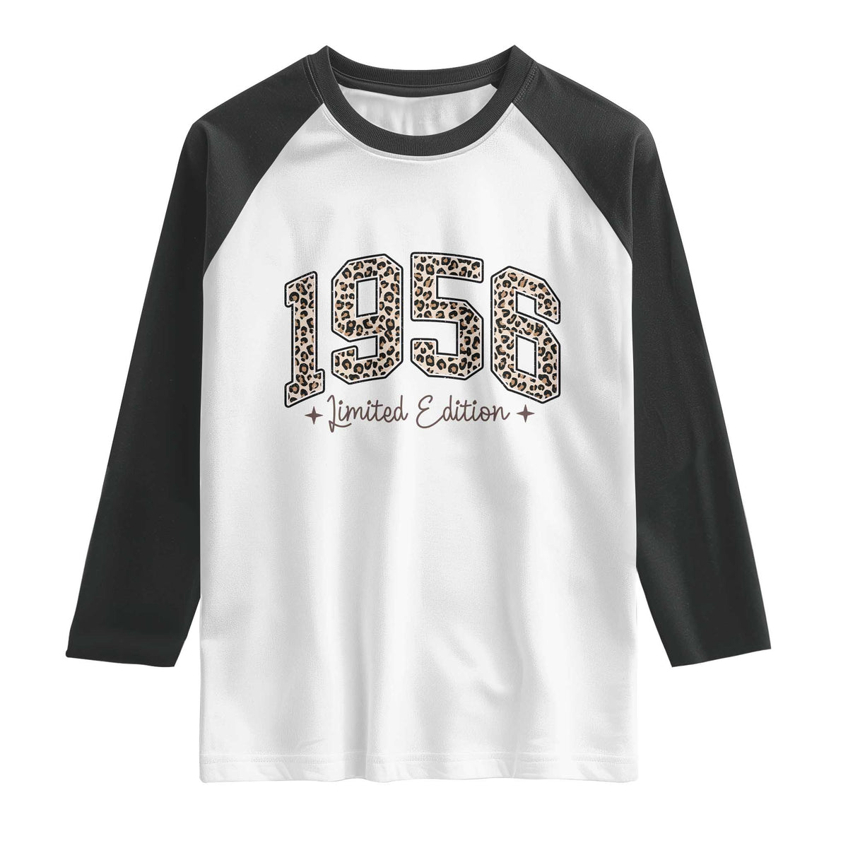 1956 Retro Birthday Raglan Shirt 70 Year Old Leopard 70th Birthday Gifts For Women