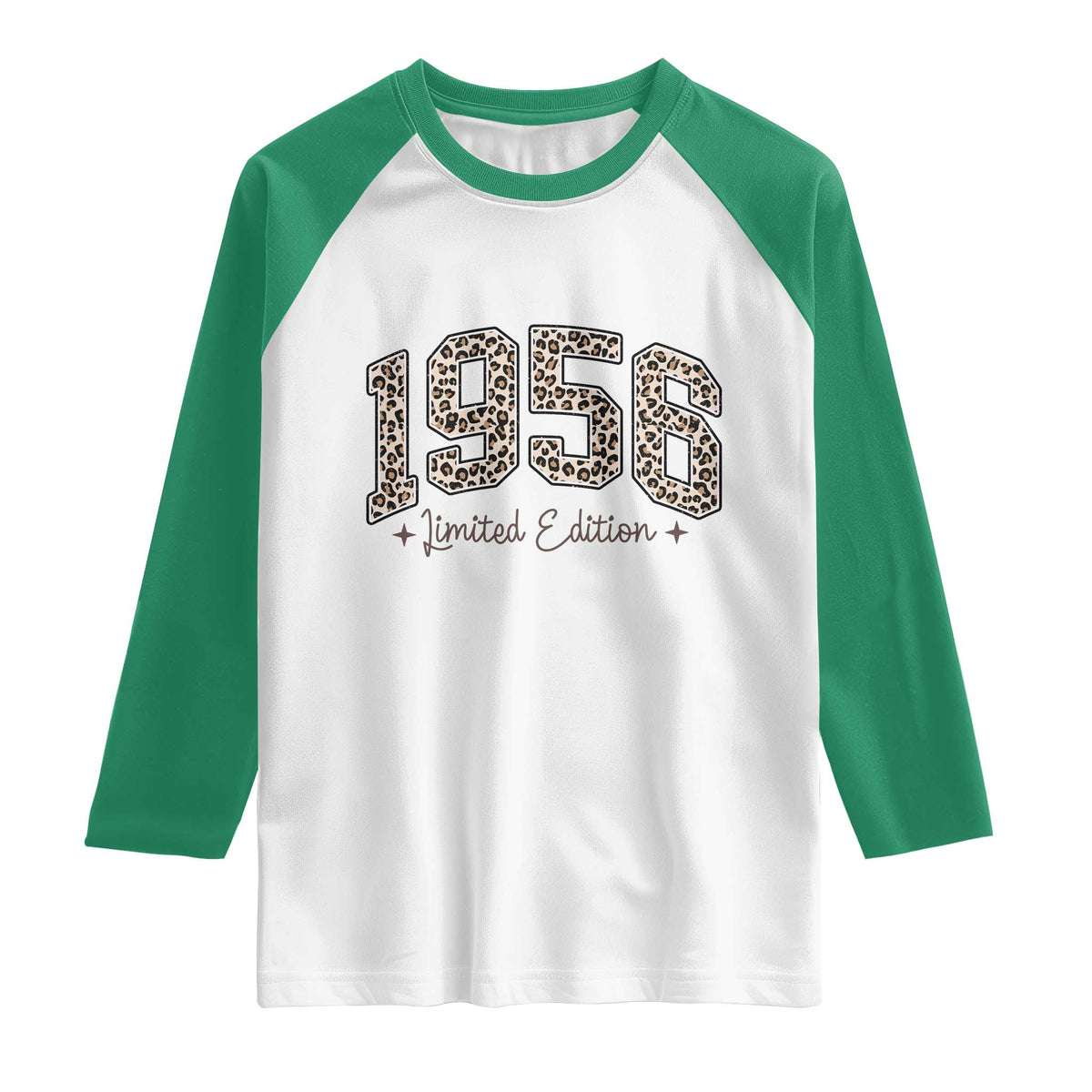 1956 Retro Birthday Raglan Shirt 70 Year Old Leopard 70th Birthday Gifts For Women