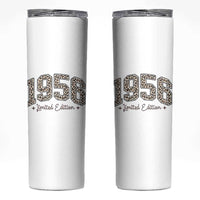 1956 Retro Birthday Skinny Tumbler 70 Year Old Leopard 70th Birthday Gifts For Women