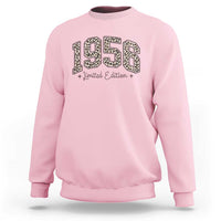1956 Retro Birthday Sweatshirt 70 Year Old Leopard 70th Birthday Gifts For Women