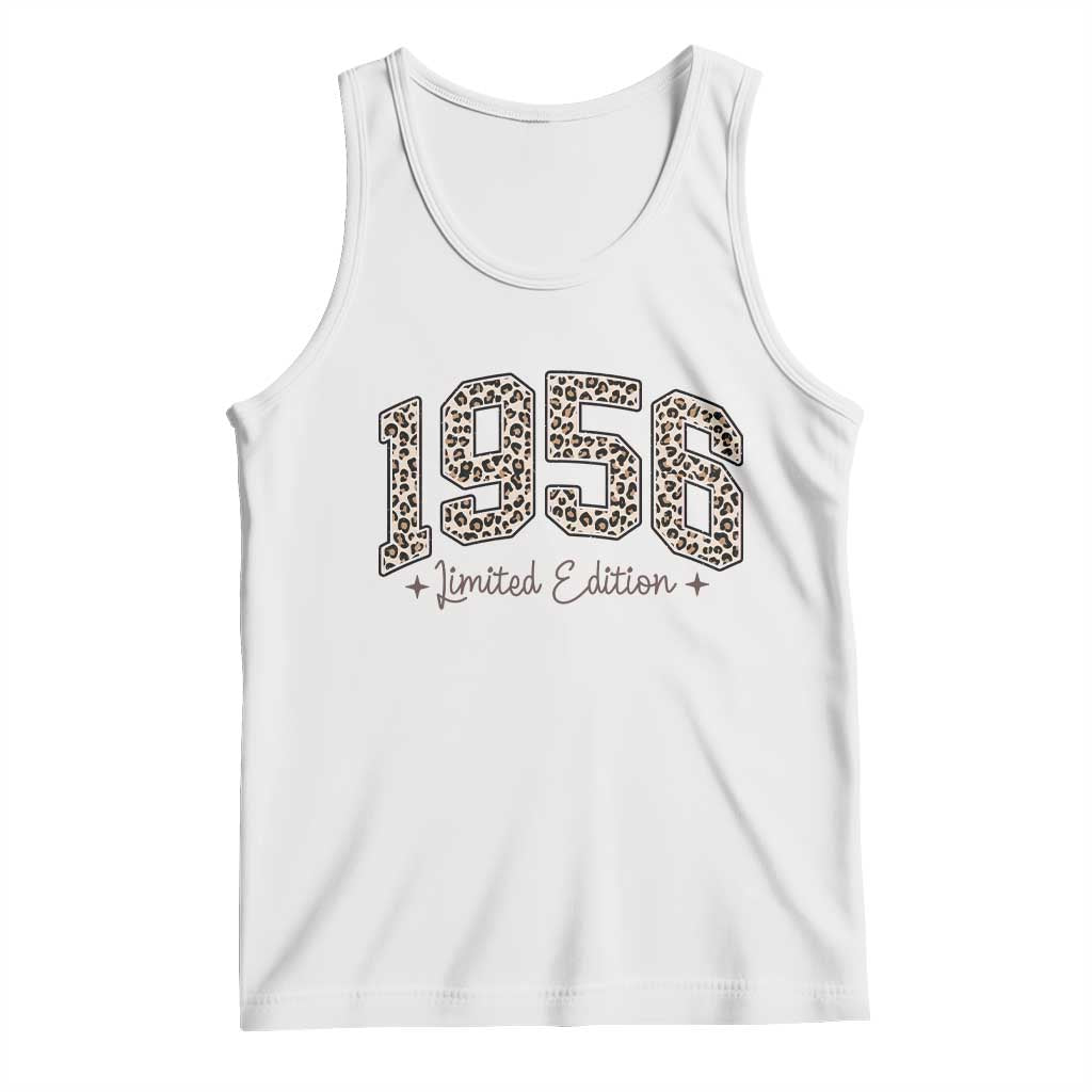1956 Retro Birthday Tank Top 70 Year Old Leopard 70th Birthday Gifts For Women