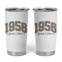 1956 Retro Birthday Tumbler Cup 70 Year Old Leopard 70th Birthday Gifts For Women