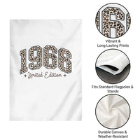 1966 Retro Birthday Garden Flag 60 Year Old Leopard 60th Birthday Gifts For Women