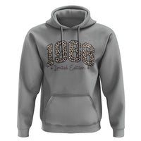 1966 Retro Birthday Hoodie 60 Year Old Leopard 60th Birthday Gifts For Women