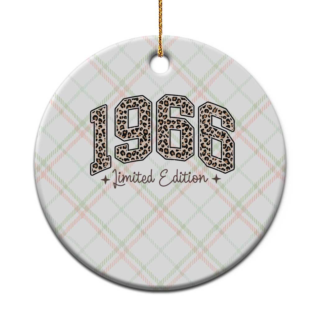 1966 Retro Birthday Ceramic Ornament 60 Year Old Leopard 60th Birthday Gifts For Women