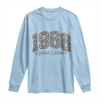 1966 Retro Birthday Long Sleeve Shirt 60 Year Old Leopard 60th Birthday Gifts For Women