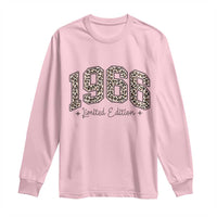 1966 Retro Birthday Long Sleeve Shirt 60 Year Old Leopard 60th Birthday Gifts For Women