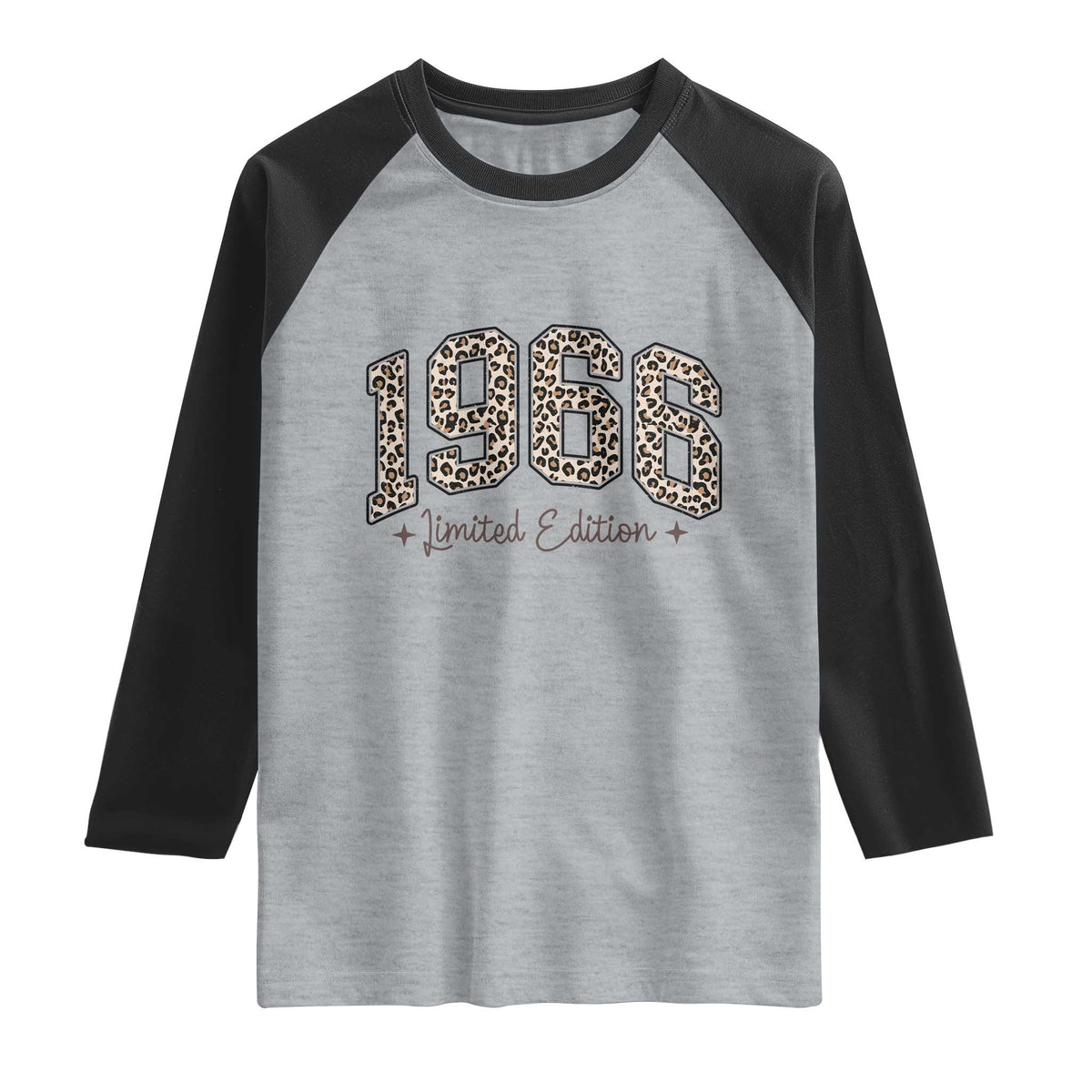 1966 Retro Birthday Raglan Shirt 60 Year Old Leopard 60th Birthday Gifts For Women