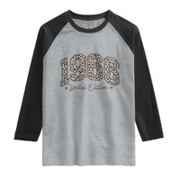 1966 Retro Birthday Raglan Shirt 60 Year Old Leopard 60th Birthday Gifts For Women