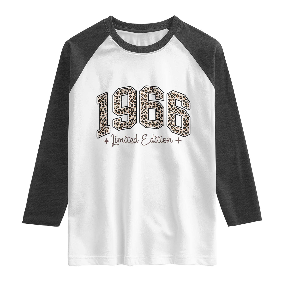 1966 Retro Birthday Raglan Shirt 60 Year Old Leopard 60th Birthday Gifts For Women
