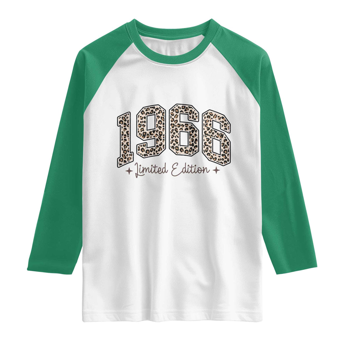 1966 Retro Birthday Raglan Shirt 60 Year Old Leopard 60th Birthday Gifts For Women