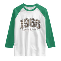 1966 Retro Birthday Raglan Shirt 60 Year Old Leopard 60th Birthday Gifts For Women