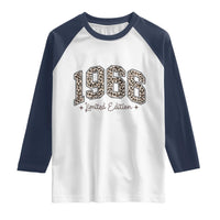 1966 Retro Birthday Raglan Shirt 60 Year Old Leopard 60th Birthday Gifts For Women