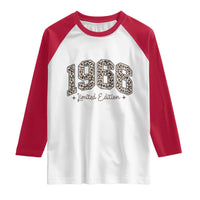 1966 Retro Birthday Raglan Shirt 60 Year Old Leopard 60th Birthday Gifts For Women