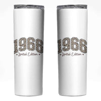 1966 Retro Birthday Skinny Tumbler 60 Year Old Leopard 60th Birthday Gifts For Women