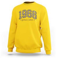 1966 Retro Birthday Sweatshirt 60 Year Old Leopard 60th Birthday Gifts For Women