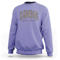 1966 Retro Birthday Sweatshirt 60 Year Old Leopard 60th Birthday Gifts For Women