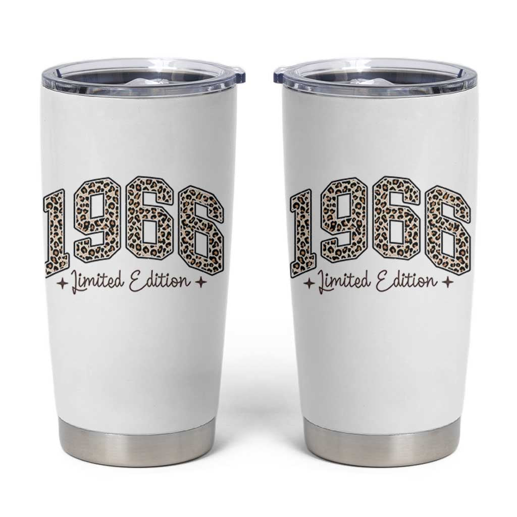 1966 Retro Birthday Tumbler Cup 60 Year Old Leopard 60th Birthday Gifts For Women