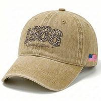 1966 Retro Birthday Washed Cotton Baseball Cap 60 Year Old Leopard 60th Birthday Gifts For Women