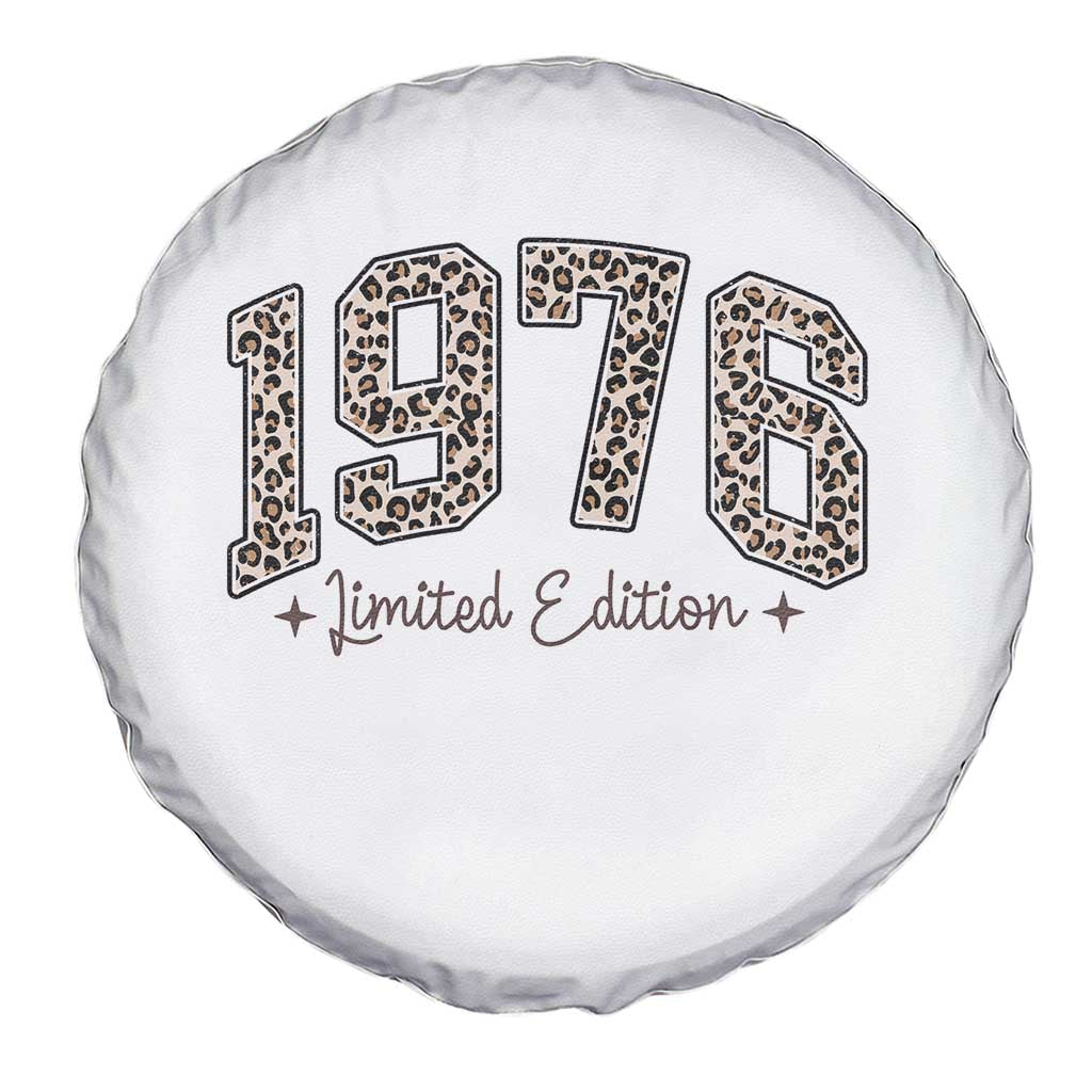 1976 Retro Birthday Spare Tire Cover 50 Year Old Leopard 50th Birthday Gifts For Women