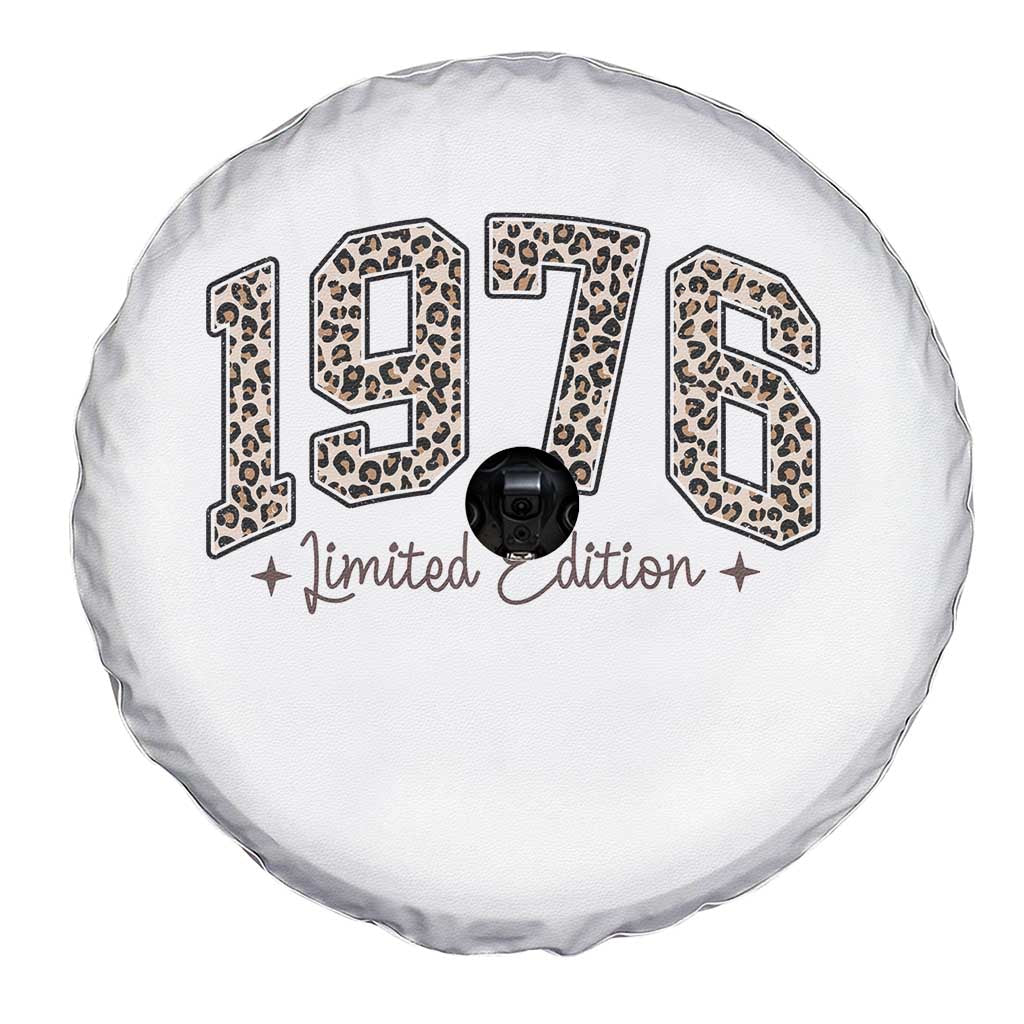 1976 Retro Birthday Spare Tire Cover 50 Year Old Leopard 50th Birthday Gifts For Women