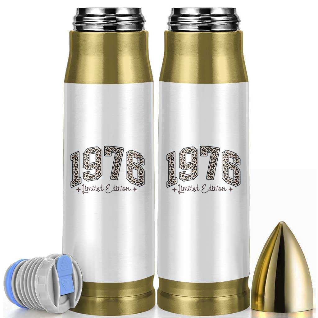 1976 Retro Birthday Bullet Tumbler 50 Year Old Leopard 50th Birthday Gifts For Women