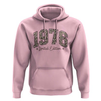 1976 Retro Birthday Hoodie 50 Year Old Leopard 50th Birthday Gifts For Women