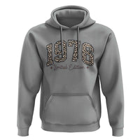 1976 Retro Birthday Hoodie 50 Year Old Leopard 50th Birthday Gifts For Women