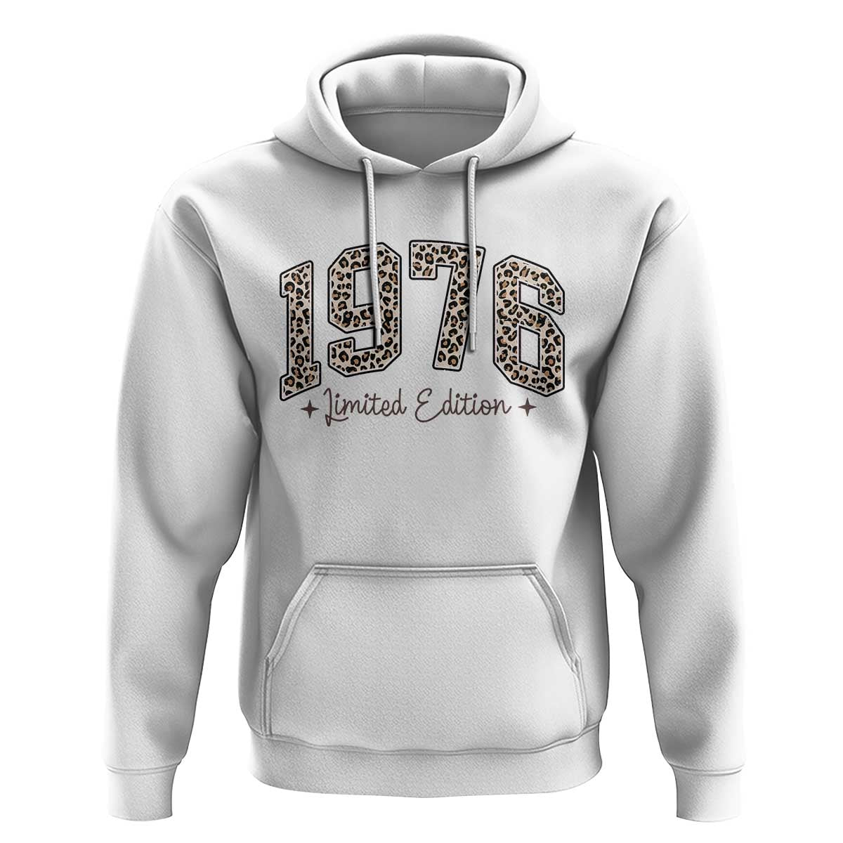 1976 Retro Birthday Hoodie 50 Year Old Leopard 50th Birthday Gifts For Women