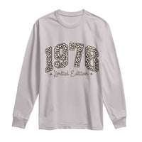 1976 Retro Birthday Long Sleeve Shirt 50 Year Old Leopard 50th Birthday Gifts For Women