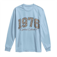 1976 Retro Birthday Long Sleeve Shirt 50 Year Old Leopard 50th Birthday Gifts For Women