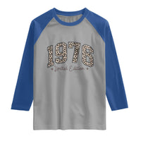 1976 Retro Birthday Raglan Shirt 50 Year Old Leopard 50th Birthday Gifts For Women