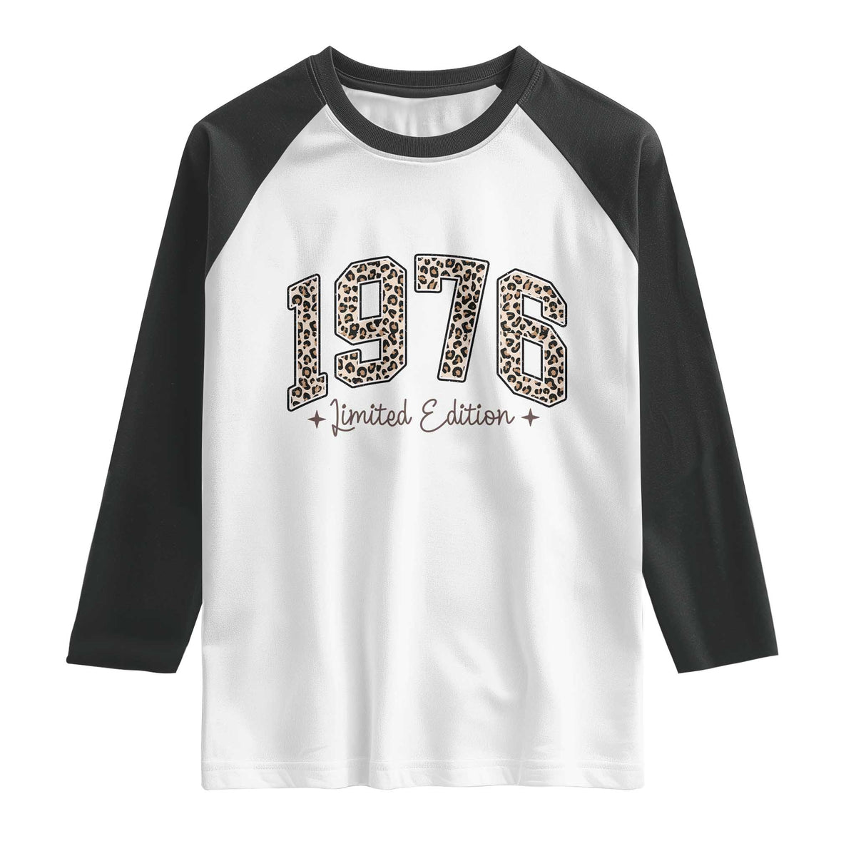 1976 Retro Birthday Raglan Shirt 50 Year Old Leopard 50th Birthday Gifts For Women