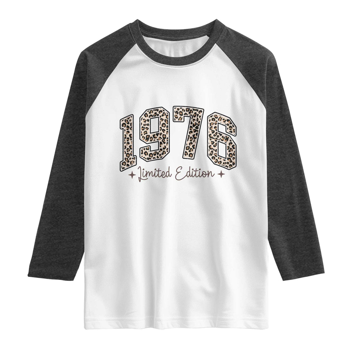 1976 Retro Birthday Raglan Shirt 50 Year Old Leopard 50th Birthday Gifts For Women